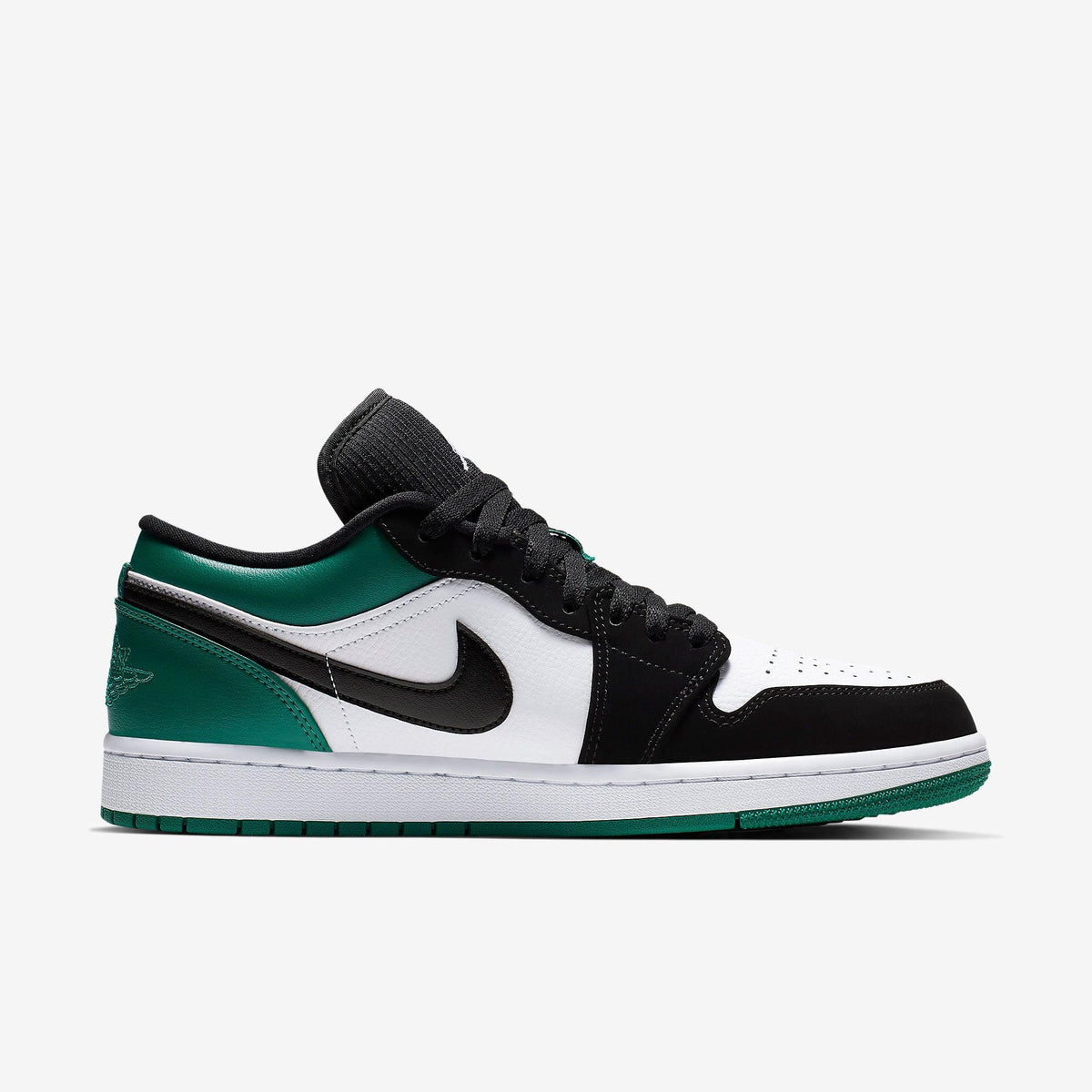 Air Jordan 1 Low White Black Mystic Green